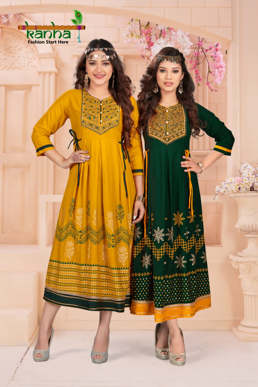 Kanha Kamyabi Designer Fancy Wear Wholesale Anarkali Kurtis
